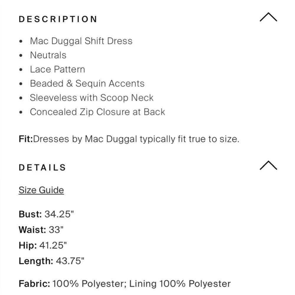 NWT Mac Duggal Sz 10 Formal Beaded Shift Dress, “Vintage Lilac” Mauve/Gray - Picture 5 of 5